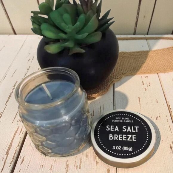 Sea Salt Soy Jar Candle - Picture 2 of 3